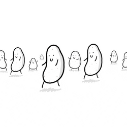 Group Side Step Dancing Potato GIF