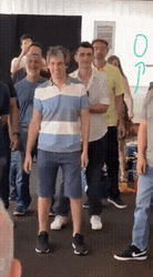 Group Simple Old Man Dancing Steps GIF