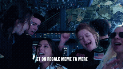Group Singing In Cockpit Et On Regale Meme Ta Mere GIF
