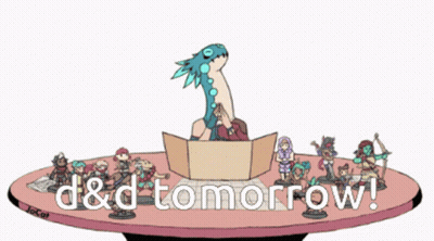 Group Sitting Around Table D & D Tomorrow GIF