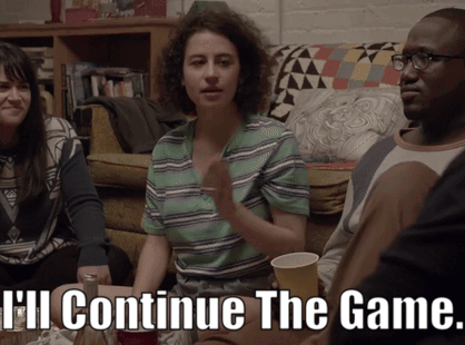 Group Sitting Around Table I'll Continue The Game GIF