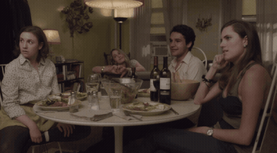 Group Sitting Around Table With Rioja Wine GIF