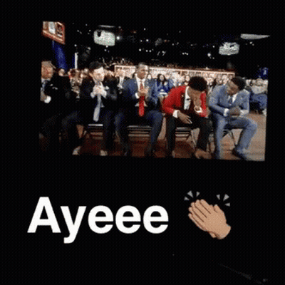 Group Sitting In Chairs Saying Ayeee GIF