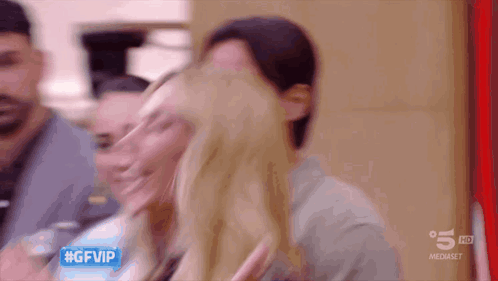 Group Sitting in Front of #gfvip Screen