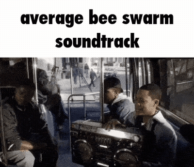 Group Sitting On Bus With Boombox GIF
