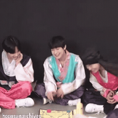 Group Sitting On Floor Hoonsunarchives GIF