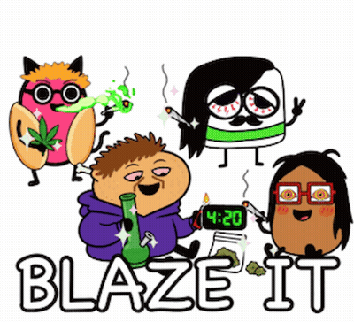 Group Smoking Weed Saying Blaze It GIF