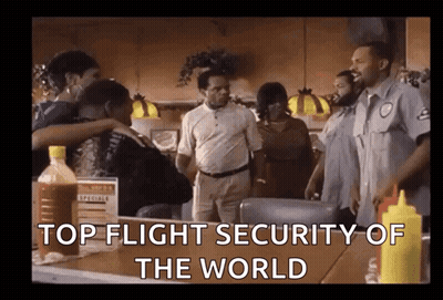 Grupo Alrededor de una Mesa con Top Flight Security Of The World GIF