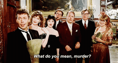 Group Standing Asking What Do You Mean Murder GIF