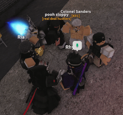 Group Standing In Circle With Name Rhy GIF