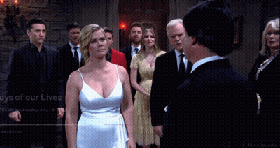 Group Standing In Front Of Days Of Our Lives Sign GIF