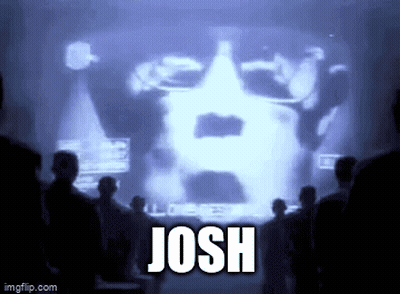 Group Standing In Front Of Josh Screen GIF