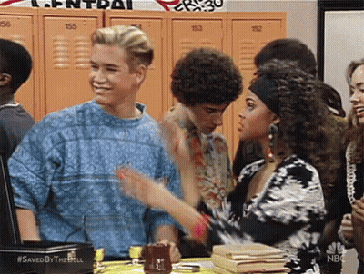 Group Standing In Front Of Lockers GIF