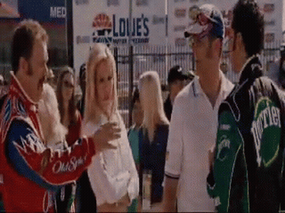 Group Standing In Front Of Louie's Sign GIF