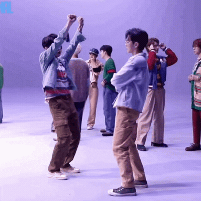 Group Standing In Room With YL GIF