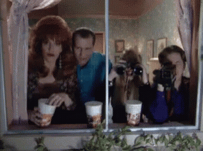 Group Taking Selfie In Mirror GIF