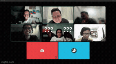 Group Video Call With B Shirt GIF