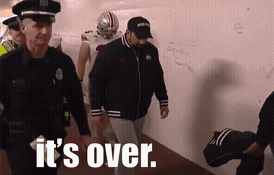 Group Walking Down Hallway It's Over GIF