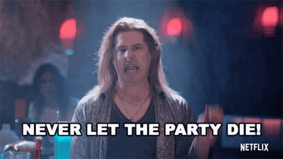 Group Walking Down Hallway Saying It's Over