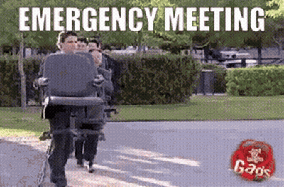 Group Walking Down Street Emergency Meeting GIF