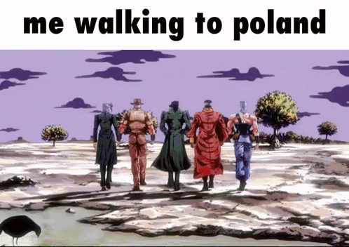 Group Walking In Desert Me Walking To Poland GIF