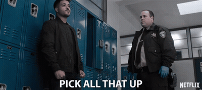 Group Walking With Red Flag In Front Of Imgflip.com Building GIF