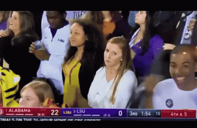 Group Watching Alabama Vs LSU Basketball GIF