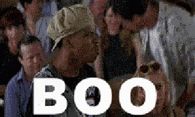 Group Watching Boo Screen GIF