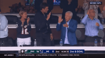 Group Watching Game On CBS NFL GIF