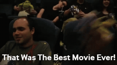 Group Watching Movie Saying That Was The Best Movie Ever GIF