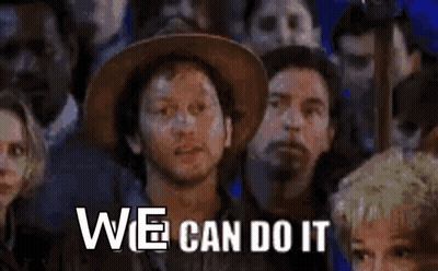Group Watching Movie With Cowboy Hat GIF