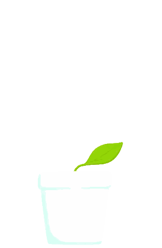 Grow Baby Plant Drawing Sticker