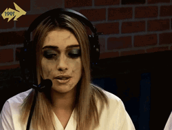 Grow Up Woman With Scary Makeup GIF