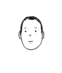Growing Facial Hair Black Out Animation GIF