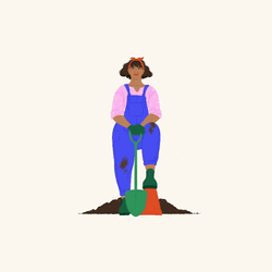 Growing Plant We Grow Together Digital Design GIF