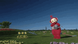 Growing Sunflower Of Po Teletubby GIF