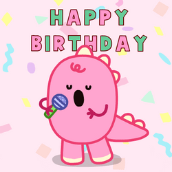 Grown Up Happy Birthday Daughter Dino Sally GIF