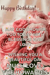 Grown Up Happy Birthday Daughter Pink Blooms GIF