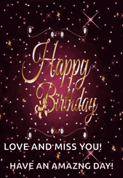 Grown Up Happy Birthday Daughter Starry Night GIF