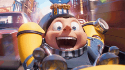 Gru Excitedly Screaming In Minions: The Rise Of Gru