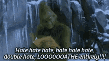 Grumpy Cold Grinch Meme Hate List GIF