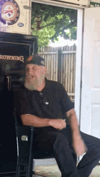 Grumpy Old Men Mocking Thumbs Up  GIF