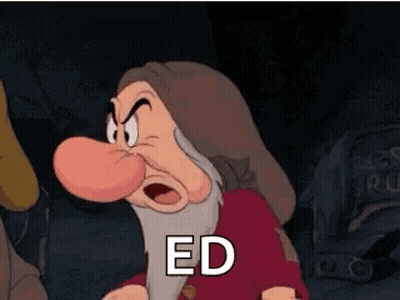 Grumpy Snow White Character GIF