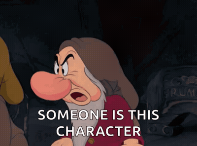 Grumpy Snow White Dwarf GIF