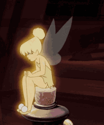 Grumpy Tinkerbell Hair Flip GIF