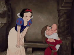 Grumpy With Snow White GIF