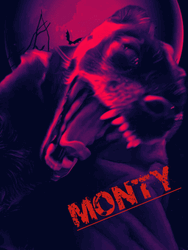 Grunge 90S CD Cover Dog Monty GIF
