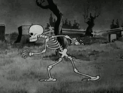 Grunge Aesthetic Skeleton Reverse Walk GIF