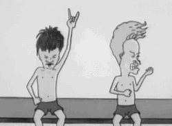 Grunge Music Jam Beavis Butt-Head GIF