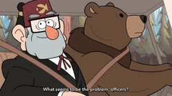 Grunkle Stan Bear Problem Officers